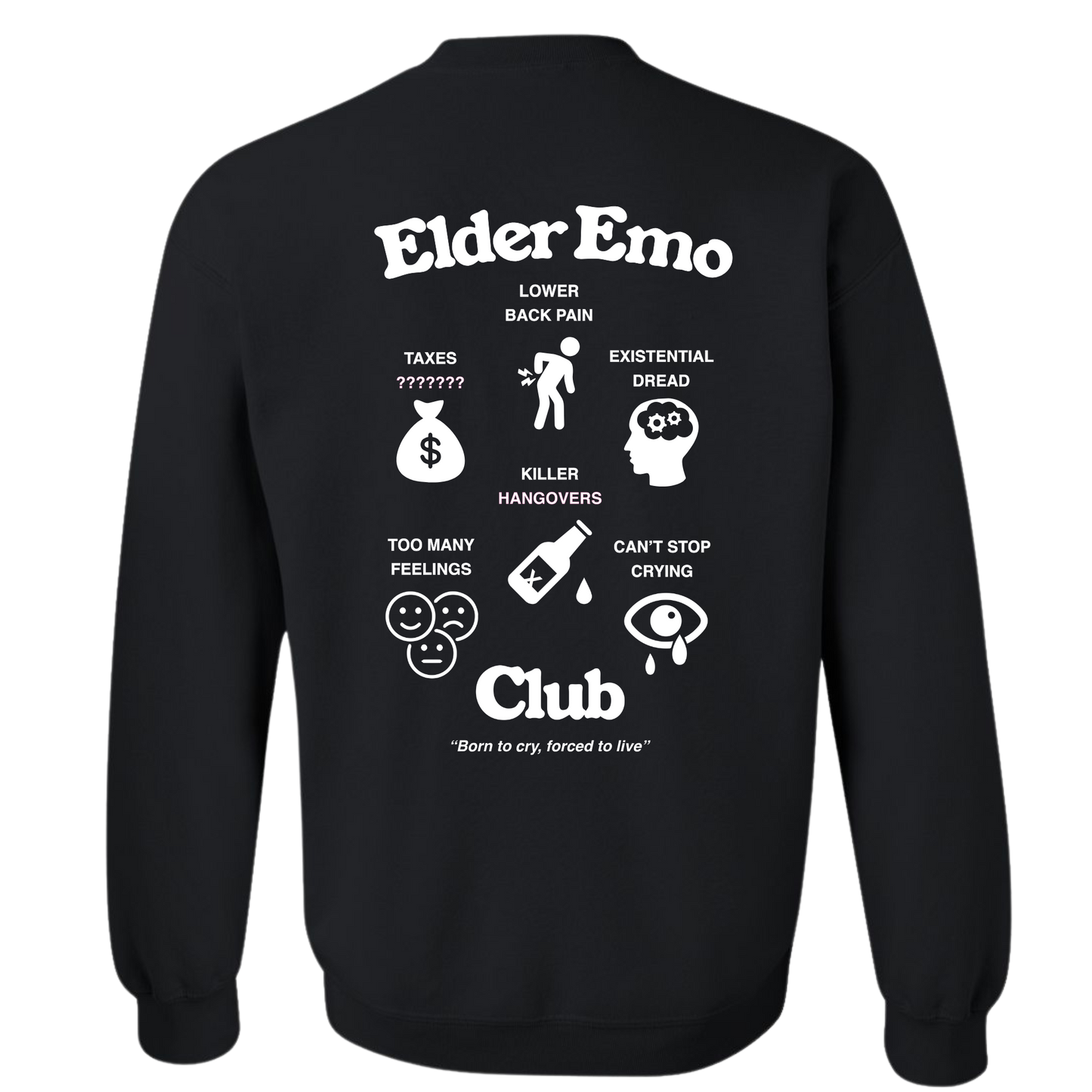 ELDER EMO CLUB CREWNECK