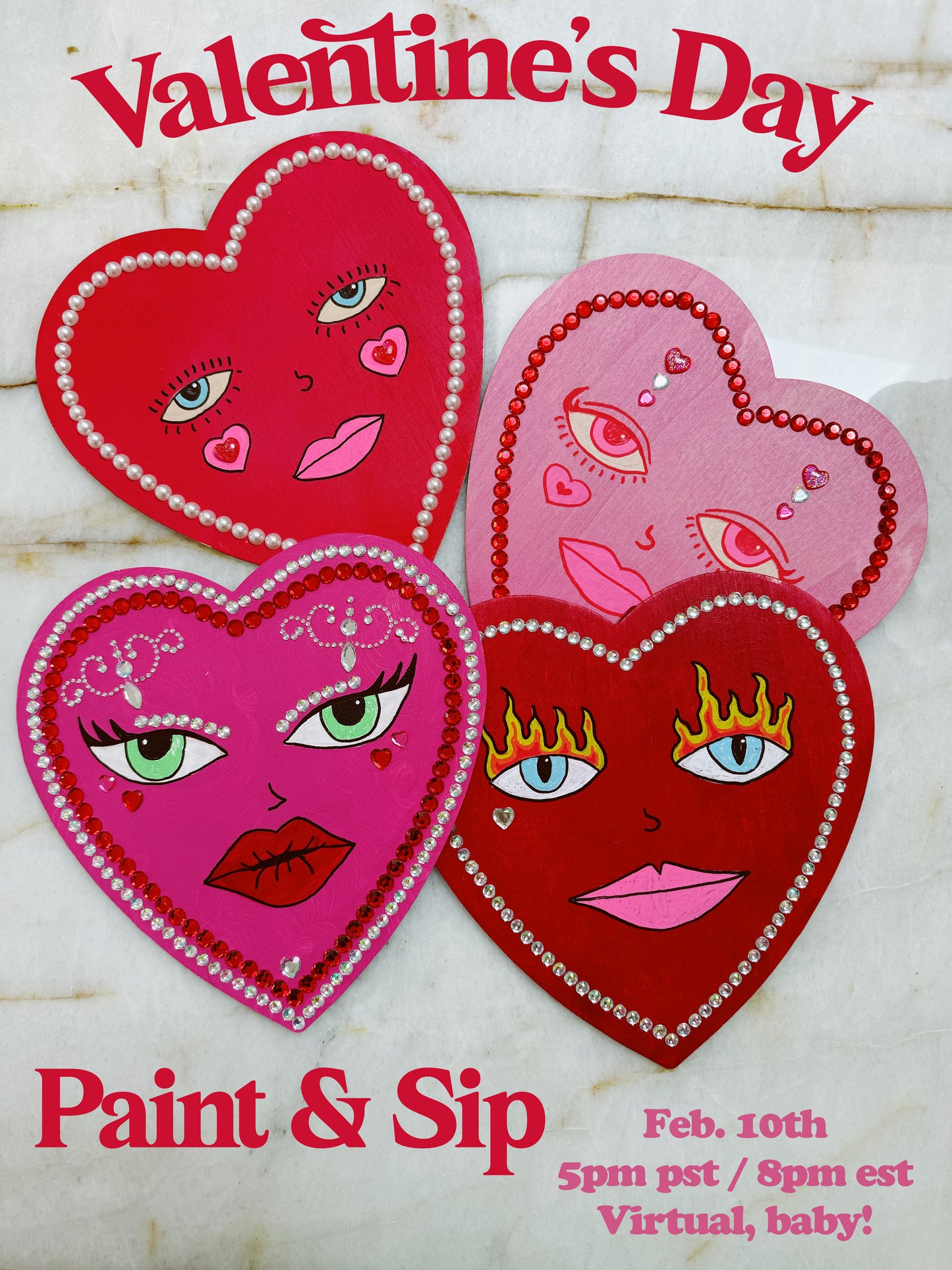 Valentines Paint & Sip
