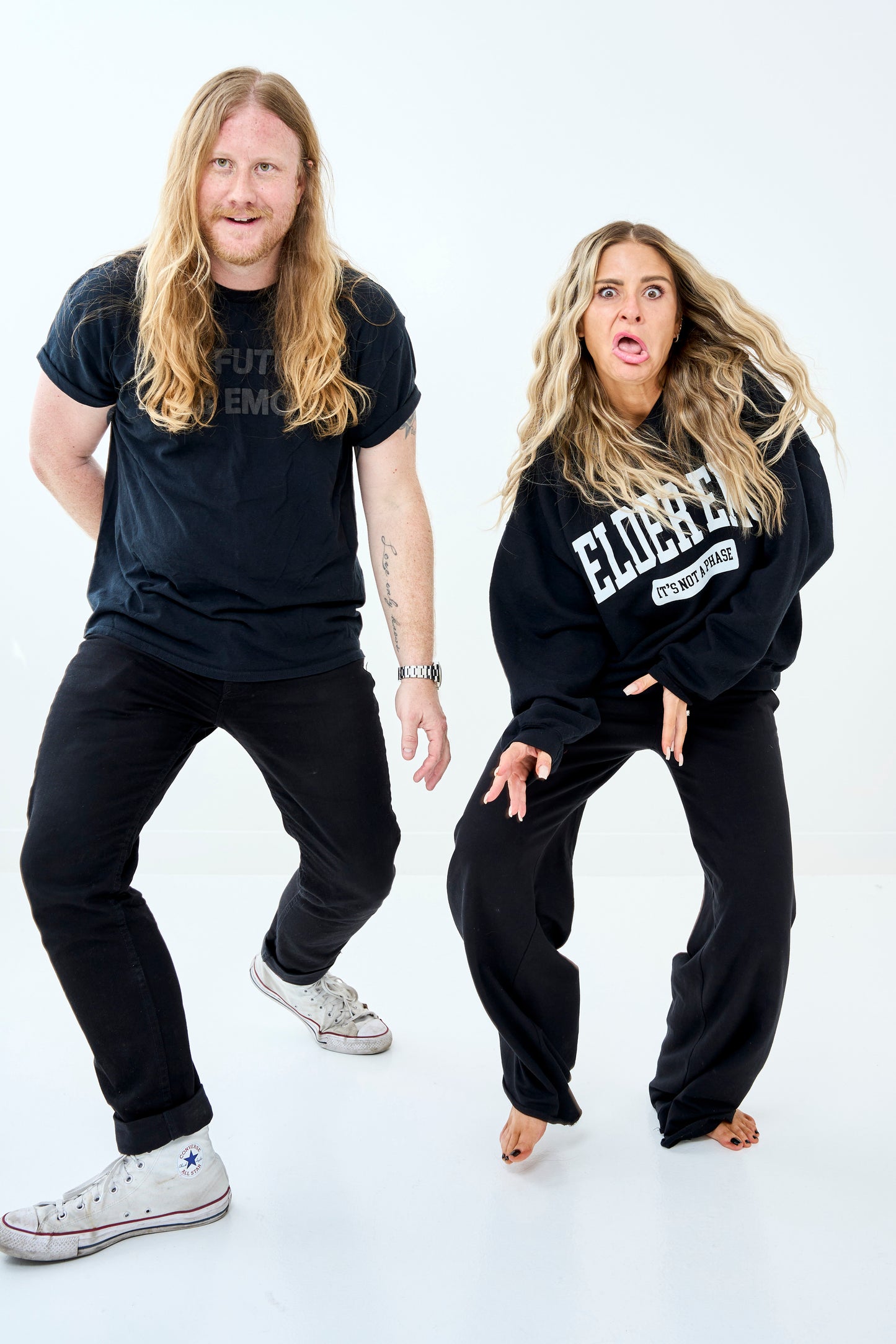 Athletic Elder Emo Crewneck (Black)