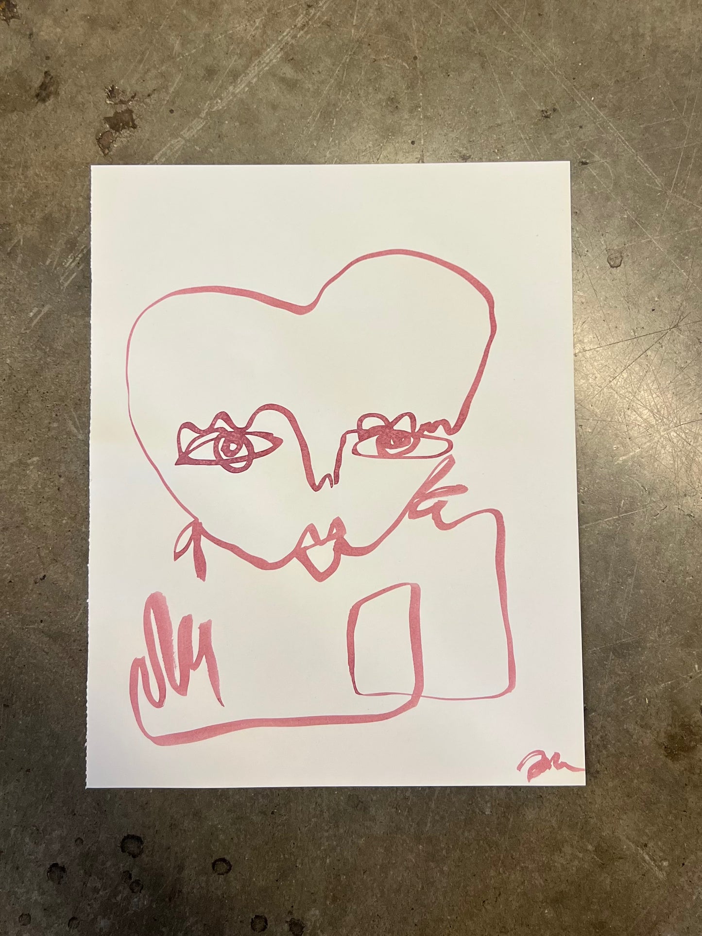 Heart Painting 11x14