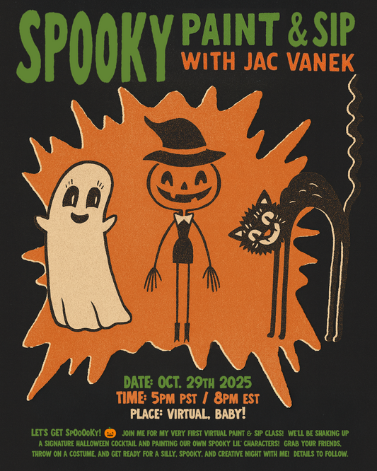 Spooky Paint & Sip with Jac Vanek (10/29)