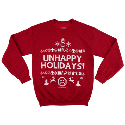 Unhappy Holiday Crewneck (Red)